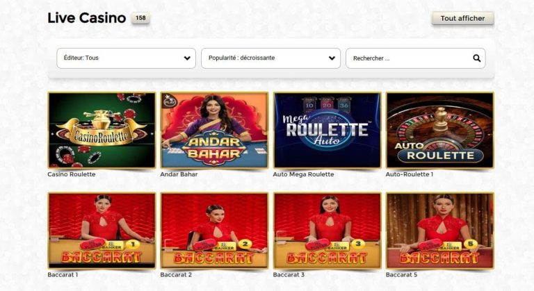 BetterScratch Casino jeux live